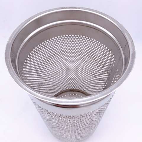 Perforated metal cylinder