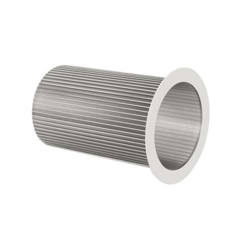 Support rod vertical wedge wire screen