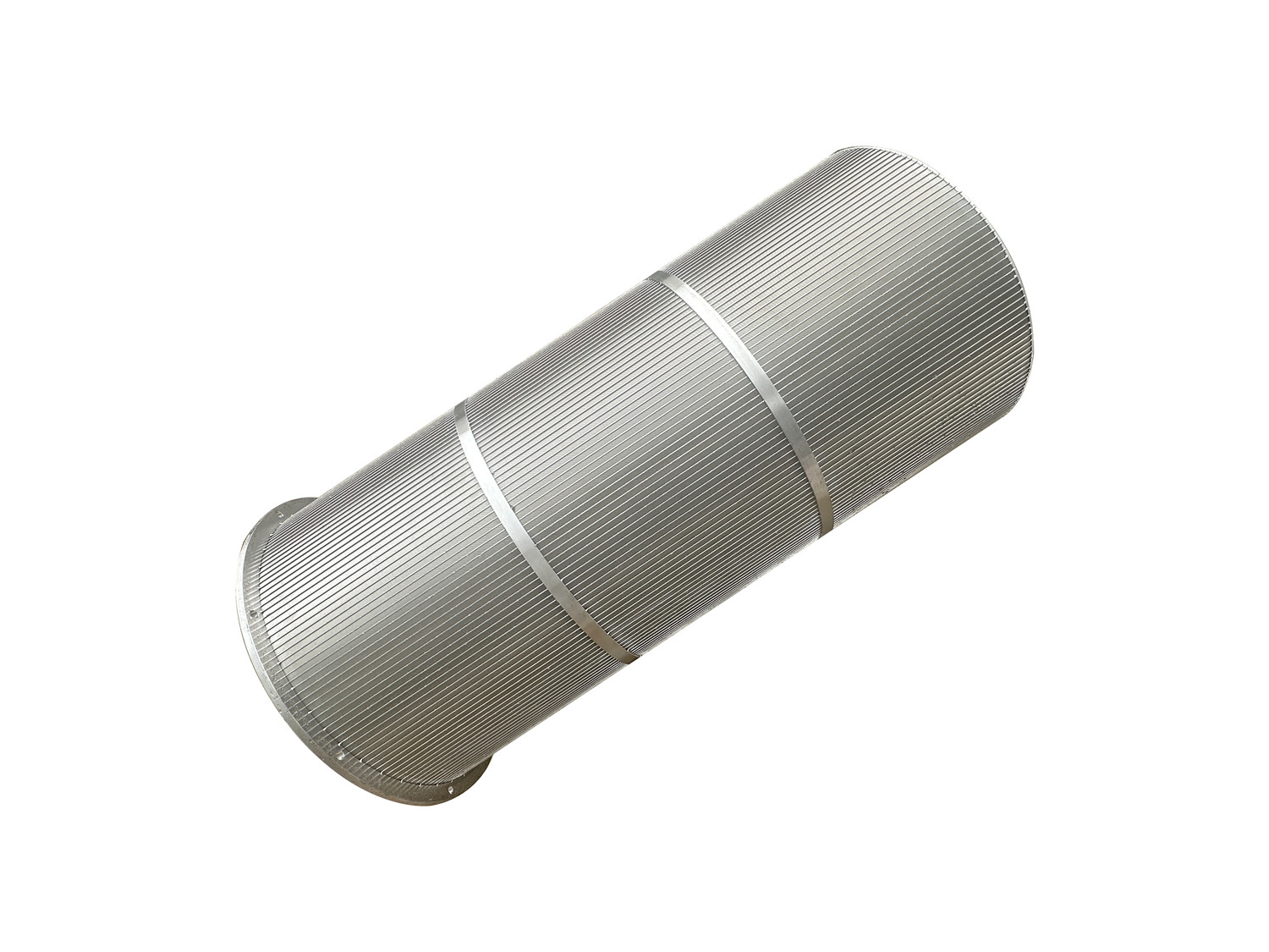Support rod vertical wedge wire screen