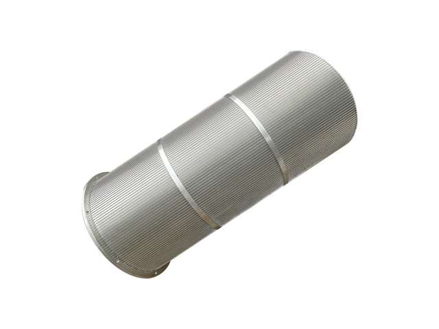 Support rod vertical wedge wire screen