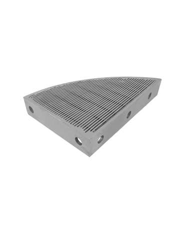 Wedge wire screen sieve plate